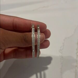 Elegant Silver Hoop Earrings